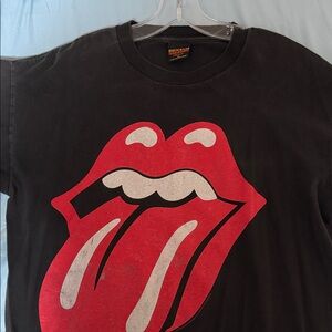 Black Rolling Stones Graphic Tee